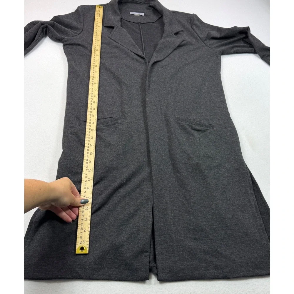 Tart Collections Charcoal Gray Open Front Duster Cardigan Jacket XL T90397V041